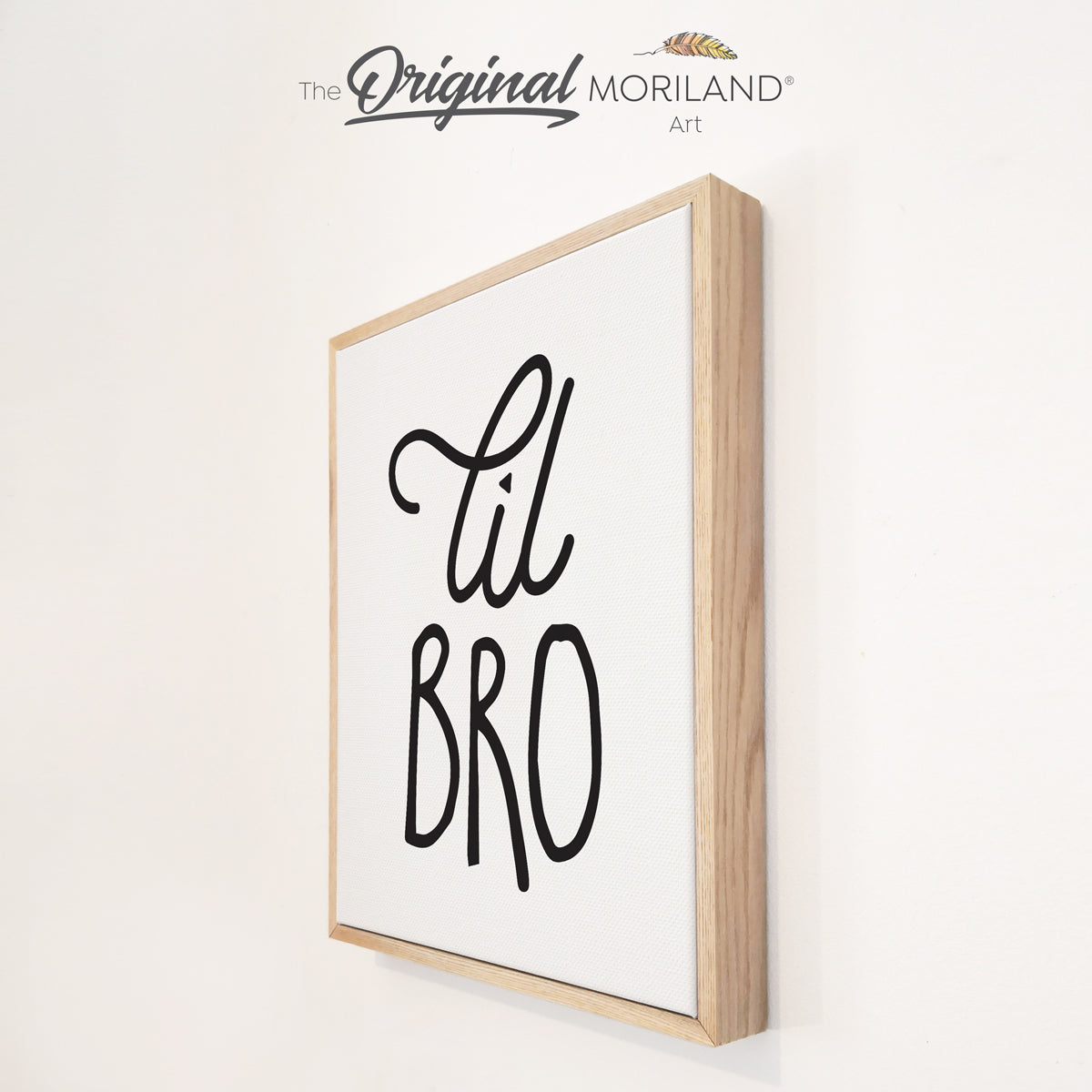 Little Brother - Framed Canvas Print