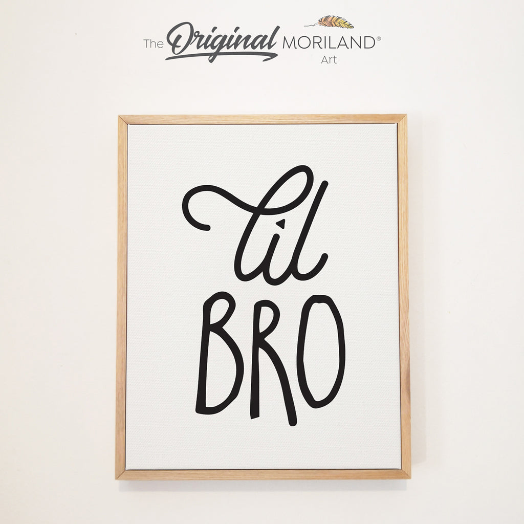 lil bro little brother framed print sign by MORILAND