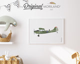 Green Army Observation Aircraft Print - Printable Art