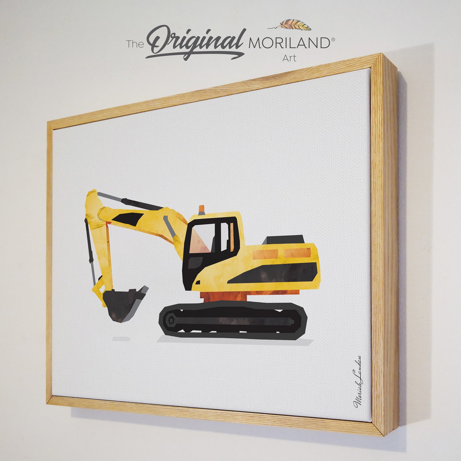 Transportation Alphabet and Vehicles - Framed Canvas Prints - Set of 7 - LAND63