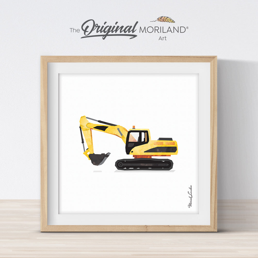 Excavator Print - Printable Art