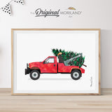 Christmas Tow Truck Print - Printable Art