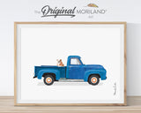 Pets & Classic Cars Art Prints - Printable Set of 6 - LAND142