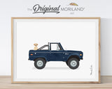 Pets & Classic Cars Art Prints - Printable Set of 6 - LAND142