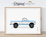 Pets & Classic Cars Art Prints - Printable Set of 6 - LAND142