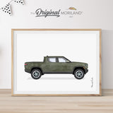 Green Electric Truck Print - Printable Art