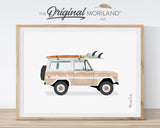 Surf Cars Art Prints - Printable Set of 6 - LAND136