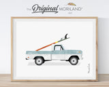 Surf Cars Art Prints - Printable Set of 6 - LAND136