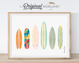 Surf Cars Art Prints - Printable Set of 6 - LAND136