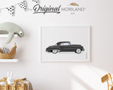 Black Classic 50's Car Print - Printable Art