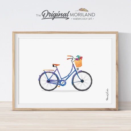 Vintage Bicycle wall art digital download