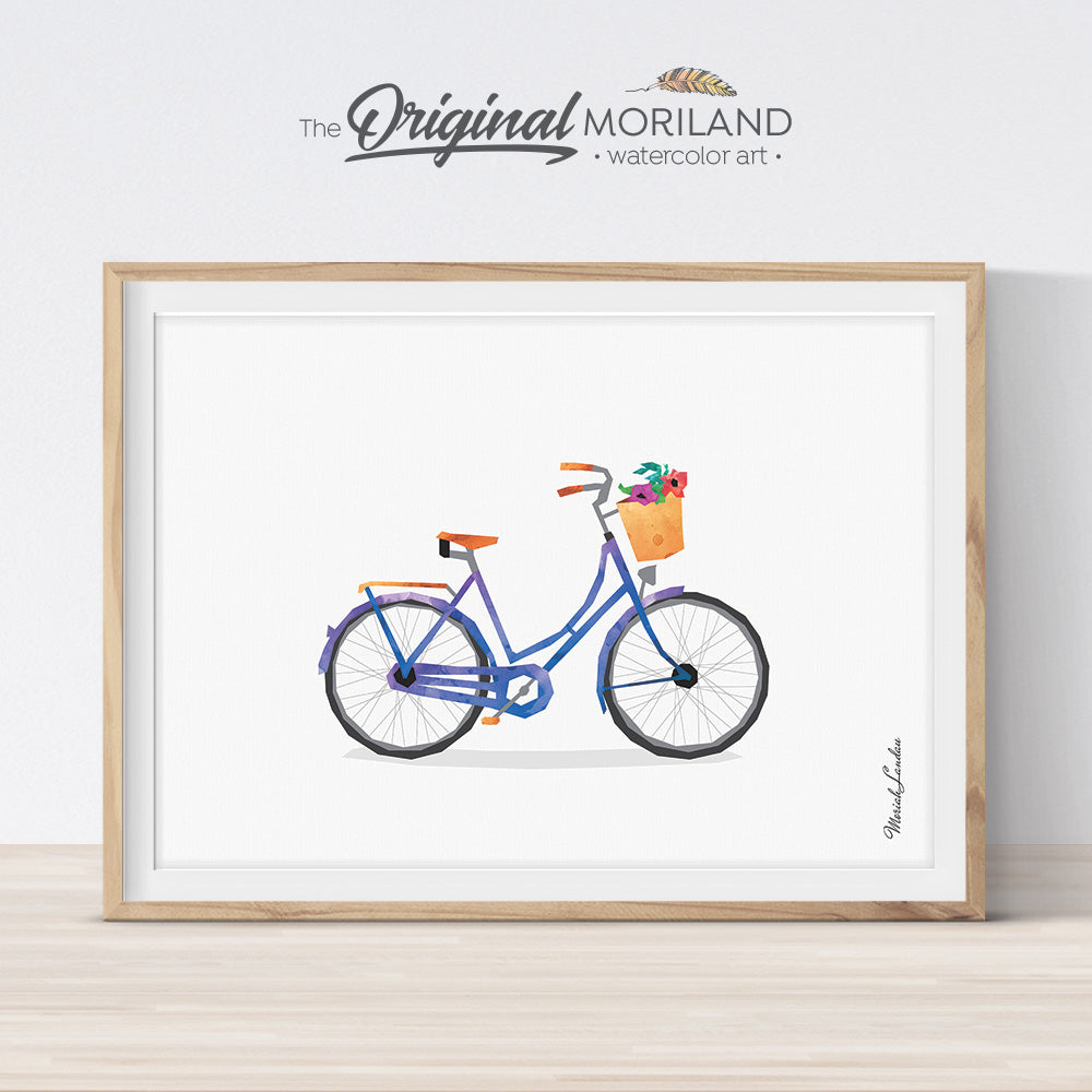 Vintage Bicycle wall art digital download