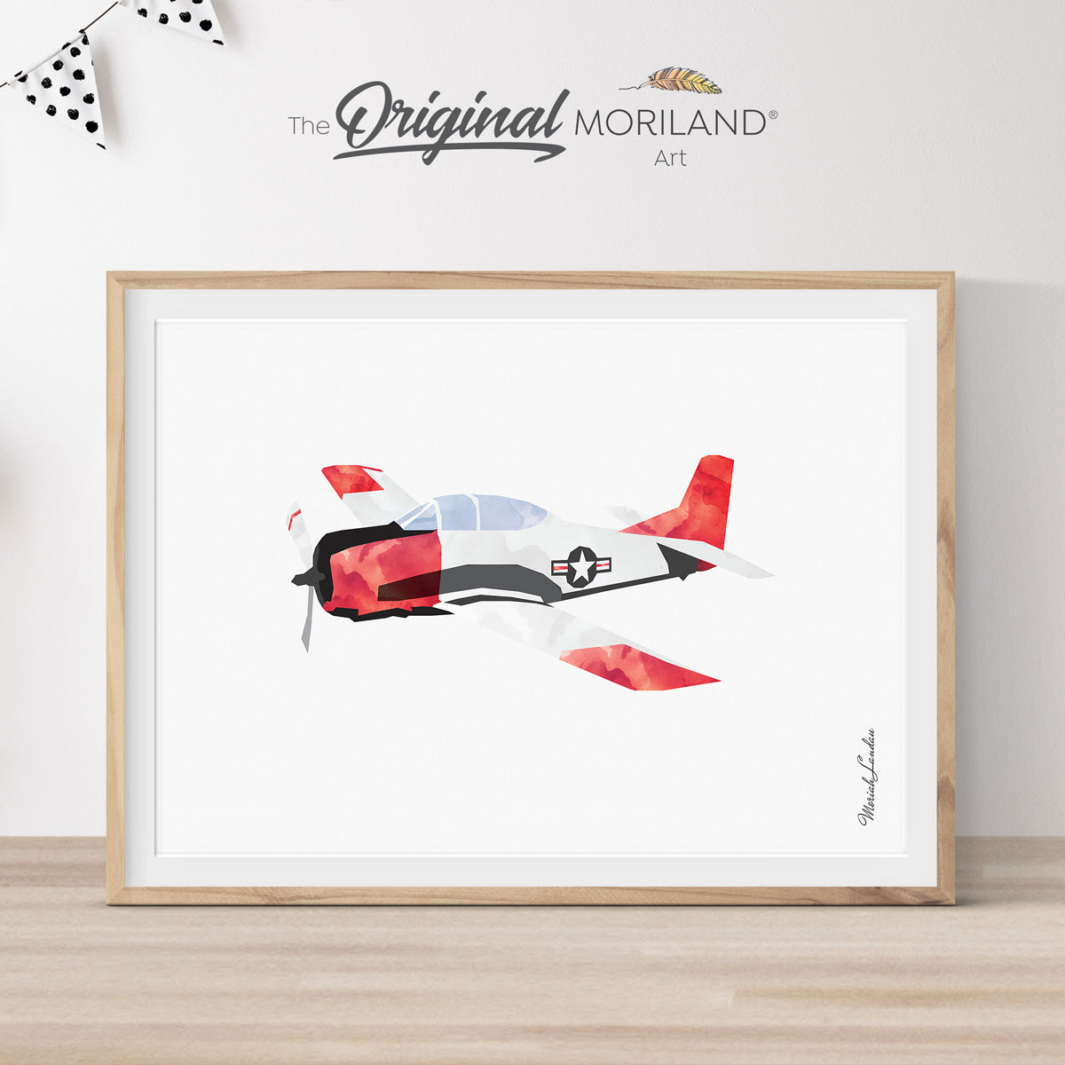 Vintage Military Aircraft Print - Printable Art