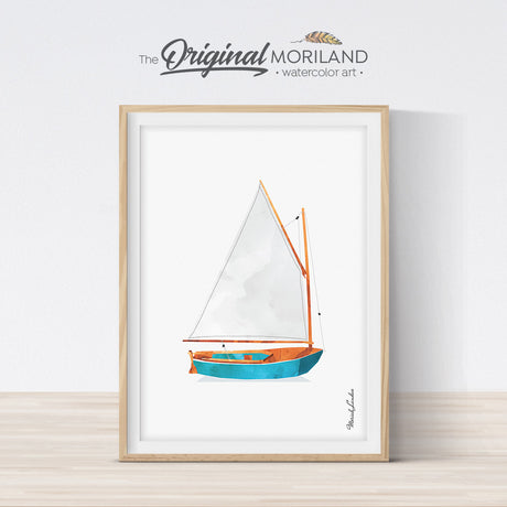 Sailboat wall art for kids bedroom decor