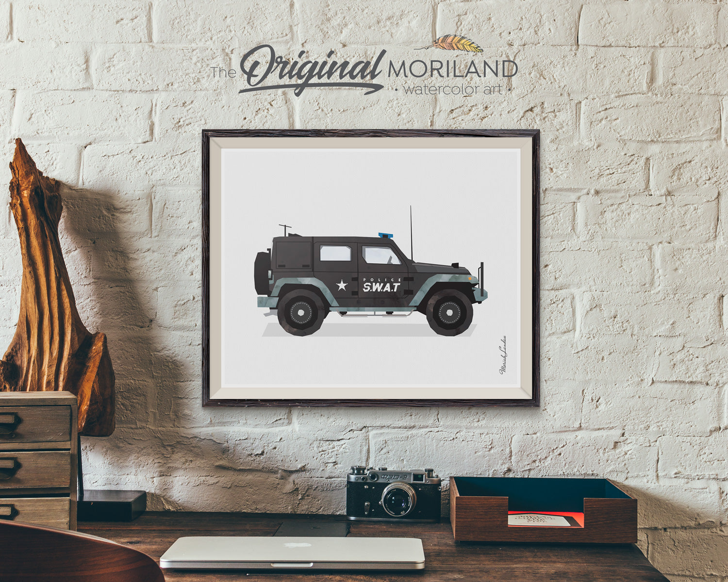 Police SWAT Vehicle Print - Printable Art