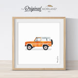 Orange SUV Print - Printable Art