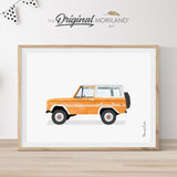 Orange SUV Print - Printable Art