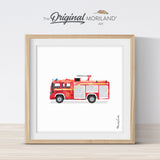 Firetruck Print - Printable Art