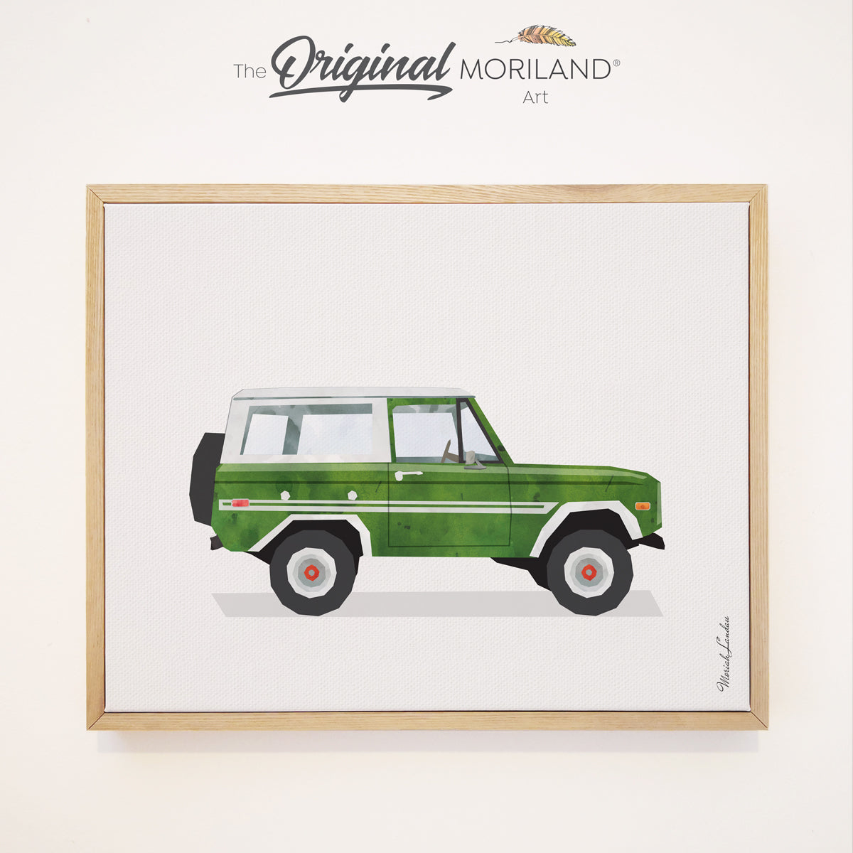 classic for bronco framed canvas art print for boy nursery decor
