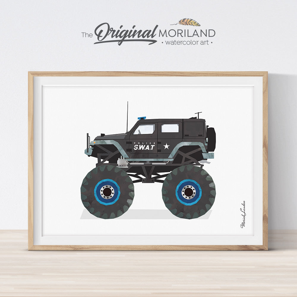 SWAT decor for boy room by MORILAND