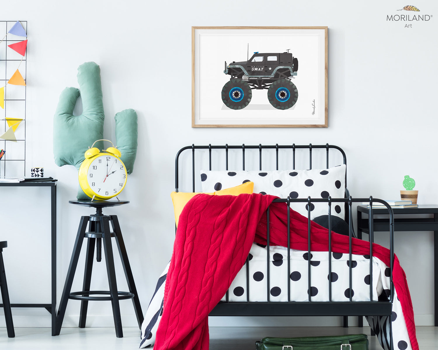 Police SWAT Monster Truck Print - Printable Art