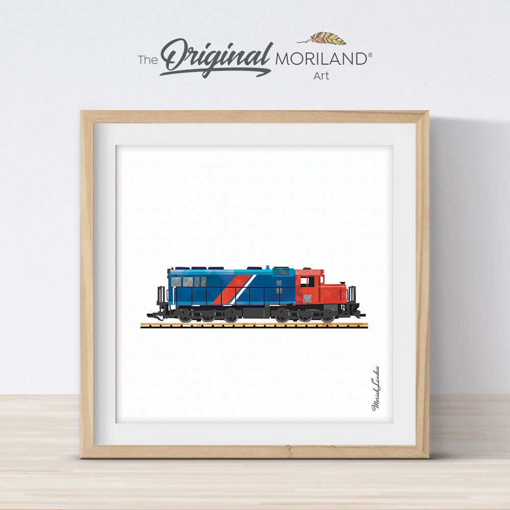 Diesel Locomotive Print - Printable Art