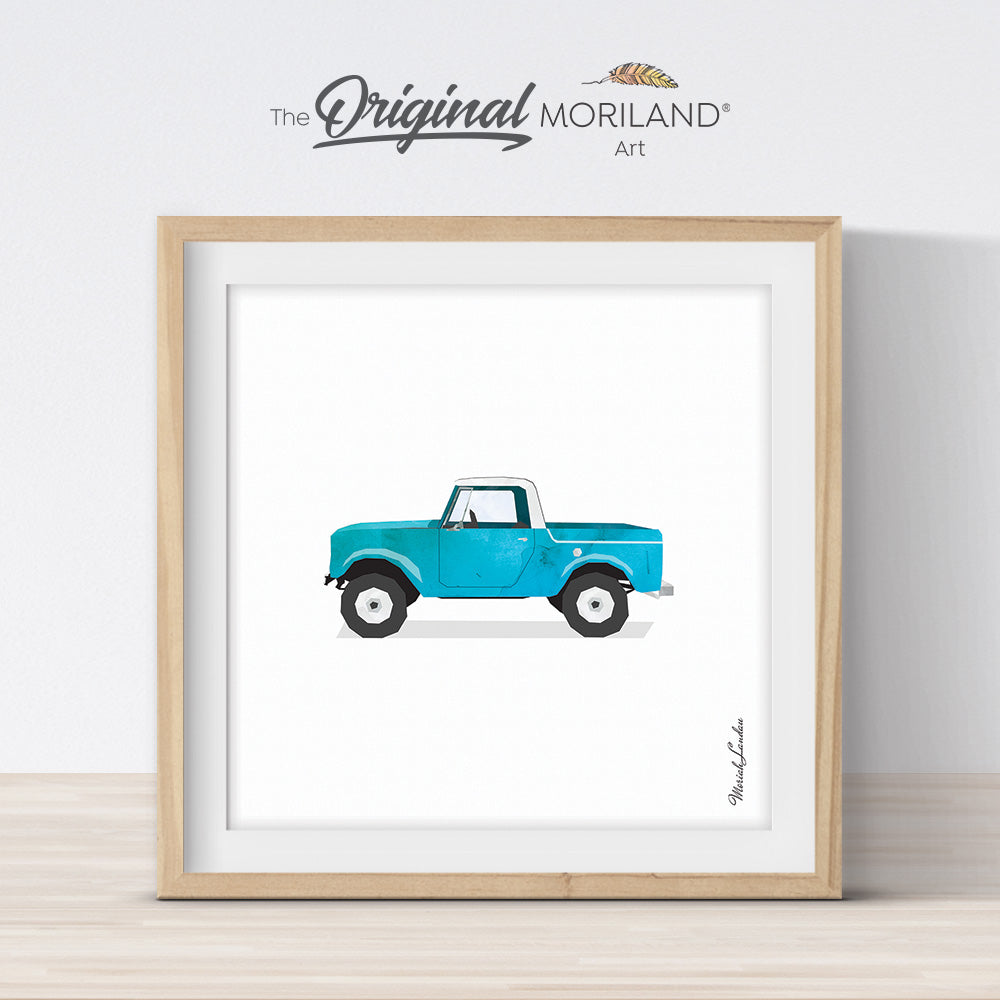 Vintage Pickup Truck Print - Printable Art