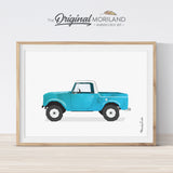 International scout Pickup Truck Wall Art for boys and girls room decor