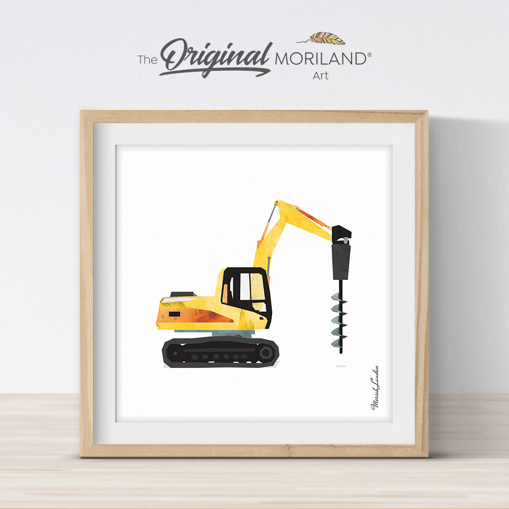 Drill Truck Print - Printable Art