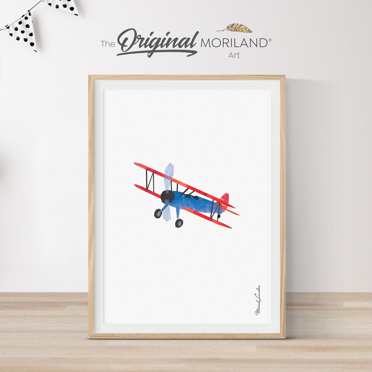 Biplane Print | Vertical - Printable Art