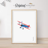 Biplane Print | Vertical - Printable Art