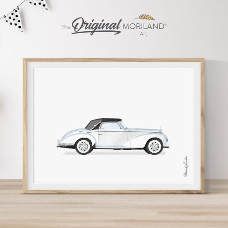 Luxury Car Print, Classic Car Art, Vehicle Print, Car Printable, Boys Room Decor, Transportation Decor, Mens Office Decor