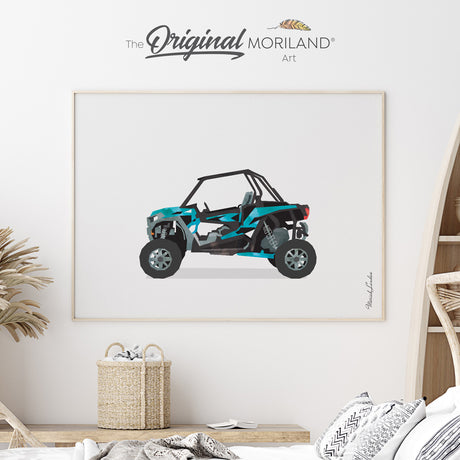 UTV Fine Art Paper Print, Girl Boy Room Wall Decor, Off-Road Vehicle, Transportation Decor, Vehicle Print, Vehicle Art, Automobile Art, Kid Room Decor, Kids Poster by MORILAND