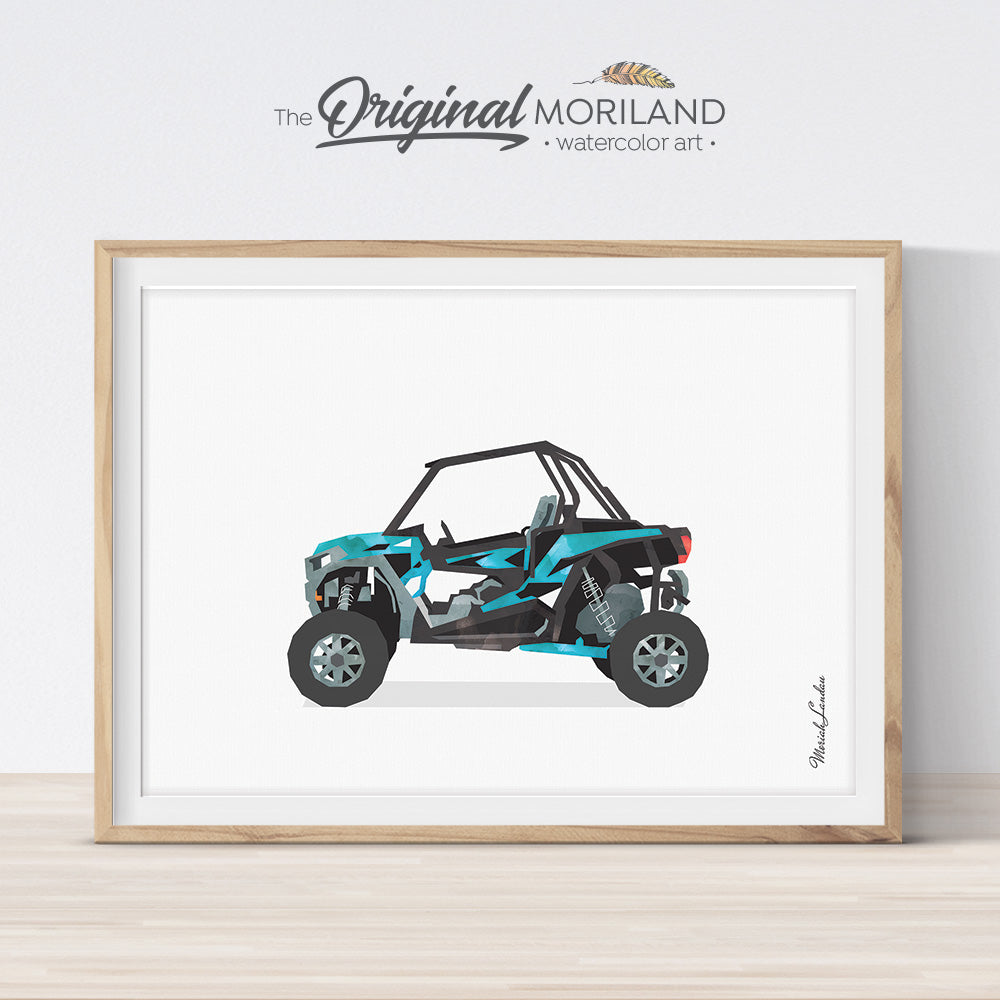 UTV Polaris RZR Wall Art print for big boy bedroom decor