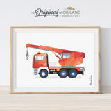 Crane Wall Art for Boy Bedroom Decor