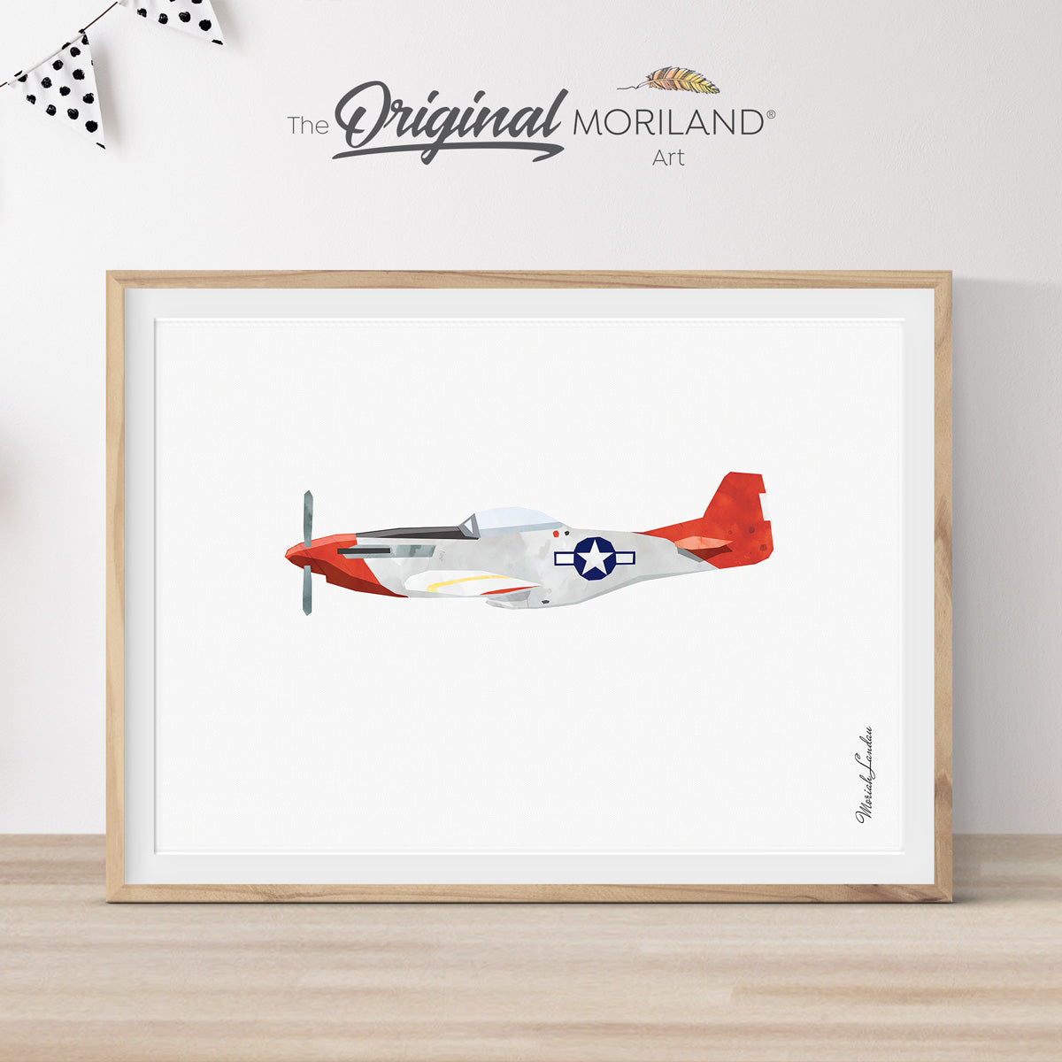 Vintage Fighter Aircraft Print - Printable Art
