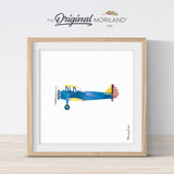 Vintage Biplane Print - Printable Art