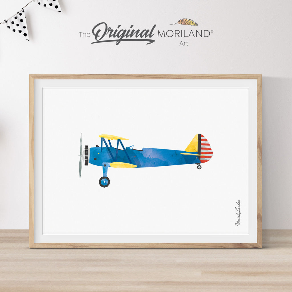 Vintage Biplane Print - Printable Art