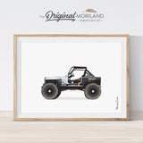 Black Jeep Wall Art for Boys and Girls Room Decor