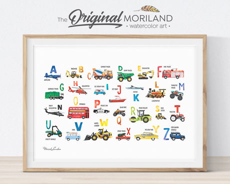 Construction Vehicles - Printable Set of 9 - LAND28