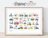 Farm Vehicles - Printable Set of 9 - LAND31