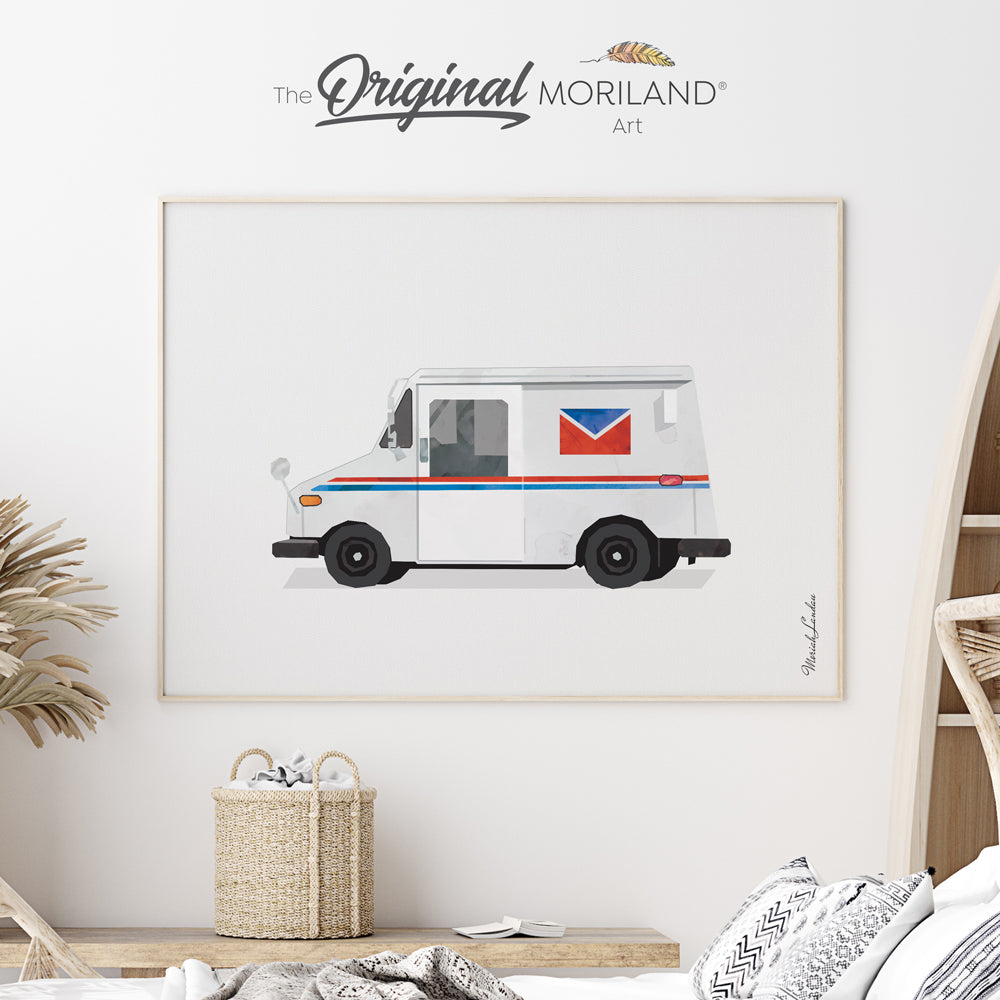 Mail Truck Fine Art Paper Print