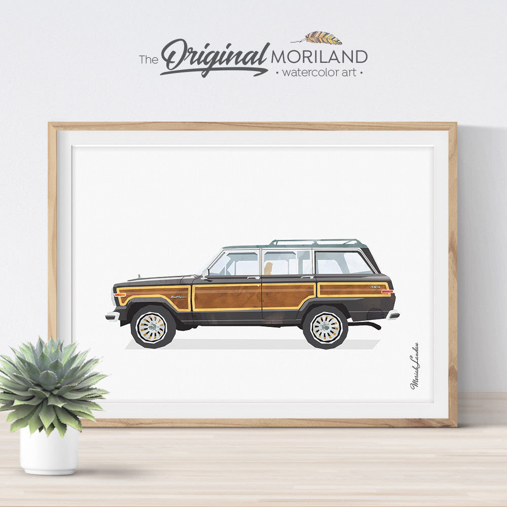 Jeep wagoneer wall art print gift