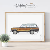 Jeep wagoneer wall art print gift