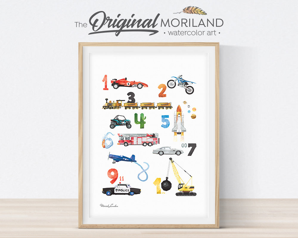 Transportation - Printable Set of 8 - LAND19