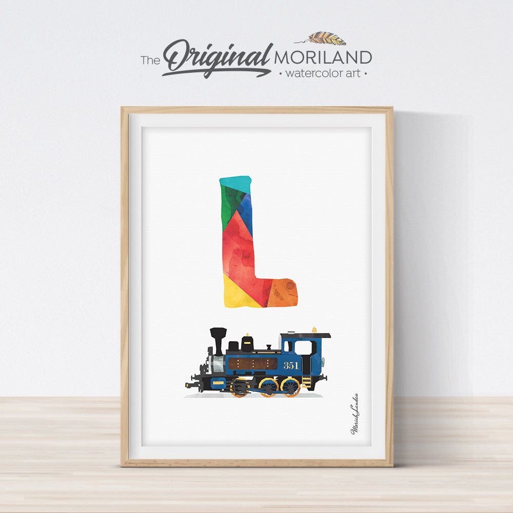 Transportation Alphabet Letter L Print - Printable Art