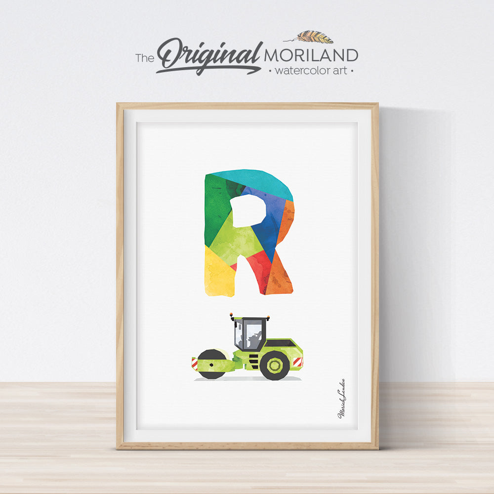 Transportation Alphabet Letter R Print - Printable Art