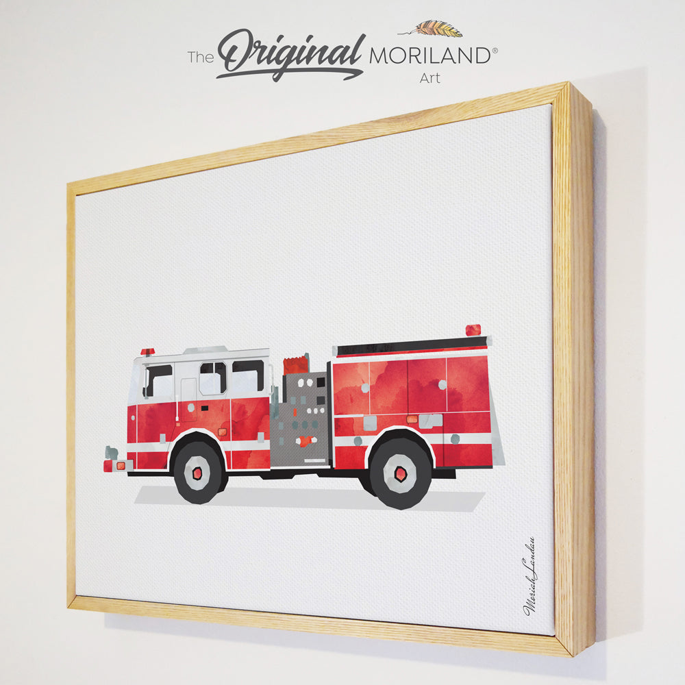Transportation Alphabet and Vehicles - Framed Canvas Prints - Set of 9 - LAND83