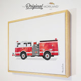 Transportation Alphabet and Vehicles - Framed Canvas Prints - Set of 9 - LAND83