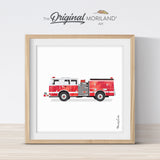 Fire Engine Print - Printable Art